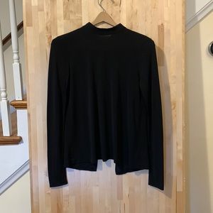 Aritzia Open Back Long Sleeve Blouse